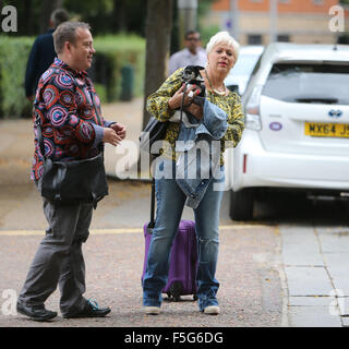 Denise Welch outside ITV Studios  Featuring: Denise Welch Where: London, United Kingdom When: 03 Sep 2015 Stock Photo