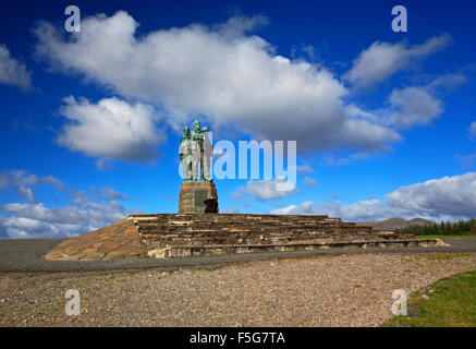 A view of the Commando Memorial at Spean Bridge, Inverness-shire, Scotland, United Kingdom. Stock Photo