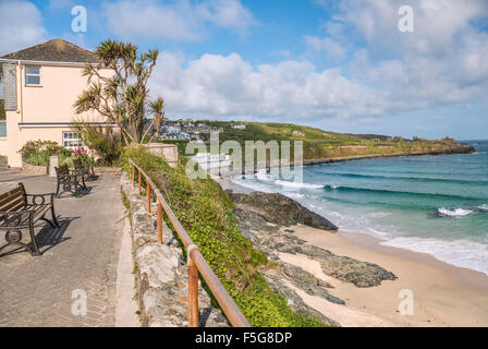 Porthmeor Beach of St.Ives, Cornwall, England, UK Stock Photo