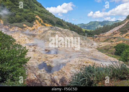 Volcanic Area Mount Soufriere  St. Lucia West Indies Stock Photo