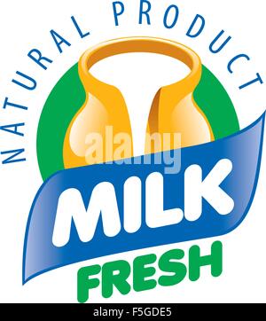 Vector Milk logo Stock Vector