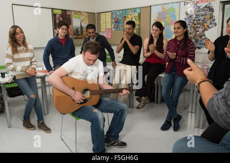 Freiburg, Germany, the Goethe Institute Freiburg Schueler Stock Photo