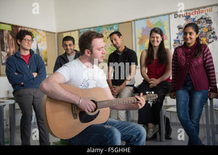 Freiburg, Germany, the Goethe Institute Freiburg Schueler Stock Photo