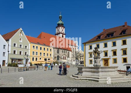 Pfarrkirche Mariä Himmelfahrt, parish church, Sulzbach-Rosenberg, Upper Palatinate, Bavaria, Germany Stock Photo