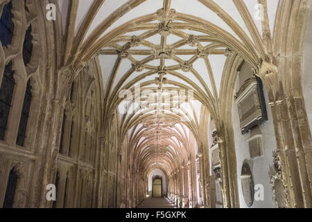 Cloisters at Wells,Cathedral,Somerset,England, Stock Photo