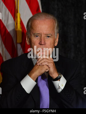 Vice President Biden meets with Jewish community leaders In Davie, Florida  Featuring: Vice President Joe Biden Where: Davie, Florida, United States When: 03 Sep 2015 Stock Photo