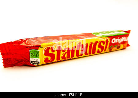 A Package of Starburst Candy made by the Wrigley company subsidiary of Mars Inc. Stock Photo