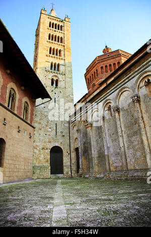 San Cerbone cathedral (also known as Duomo), historic centre of Massa Marittima. Tuscany, Italy. Stock Photo