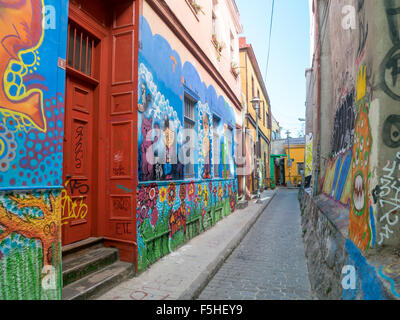 Street Art of Valparaiso Stock Photo