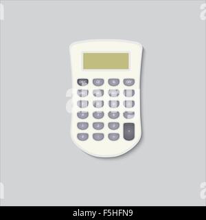 Calculator vector icon in bright colors performed in detail. Stock Vector