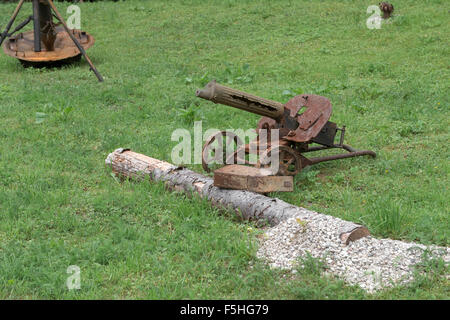 Maxim machine gun from World War II Stock Photo