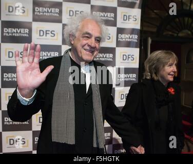 Denver, Colorado, USA. 4th Nov, 2015. Festival Film Co-Founder RON HENDERSON, left, walks the Red Carpet as the 38th. Denver Film Festival kicks off the screening of Charlie Kaufman's Black Comedy Anomalisa at the Ellie Caulkins Opera House at the Denver Center for the Performing Arts Wed. night. Credit:  Hector Acevedo/ZUMA Wire/Alamy Live News Stock Photo