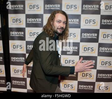 Denver, Colorado, USA. 4th Nov, 2015. Festival Film Director SHANNON KELLY of the film ''Munk - Kitchen Call'' walks the Red Carpet as the 38th. Denver Film Festival kicks off the screening of Charlie Kaufman's Black Comedy Anomalisa at the Ellie Caulkins Opera House at the Denver Center for the Performing Arts Wed. night. Credit:  Hector Acevedo/ZUMA Wire/Alamy Live News Stock Photo