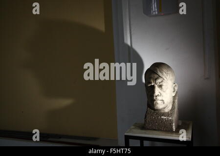 Gdansk, Poland 5th, Nov. 2015 Adolf Hitler marble bust sculpture was accidentally found in the Gdansk during the excavations at the National Museum area. Sculpture was buried deep in the ground. The author of the sculpture Josef Thorak was Adolf Hitler favorite sculptor. Credit:  Michal Fludra/Alamy Live News Stock Photo