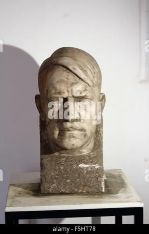 Gdansk, Poland 5th, Nov. 2015 Adolf Hitler marble bust sculpture was accidentally found in the Gdansk during the excavations at the National Museum area. Sculpture was buried deep in the ground. The author of the sculpture Josef Thorak was Adolf Hitler favorite sculptor. Credit:  Michal Fludra/Alamy Live News Stock Photo