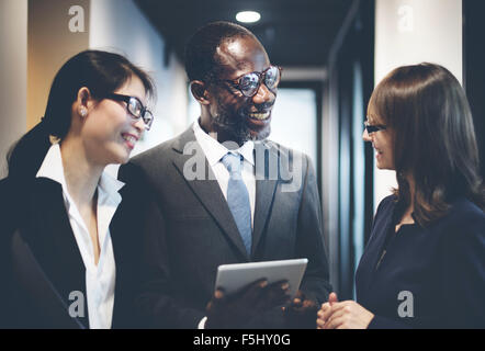 Cheerful Business People Communication Corporate Stock Photo