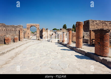 Arch of Drusus neirby forum of Pompei, Italy