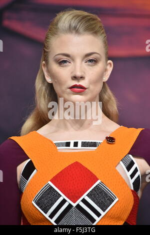 British actress Natalie Dormer attends to the Premiere of 'The Hunger Games: Mockingjay - Part 2' at the Sony Center CineStar in Berlin, Germany. On November 04, 2015./picture alliance Stock Photo