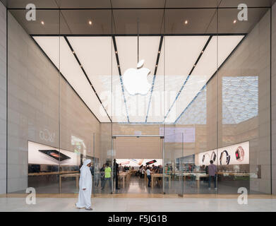 New Apple store in Yas Mall in Abu Dhabi United Arab Emirates Stock