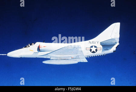 The Douglas A-4F Skyhawk, serial number 155028, used by VMA-134, and ...