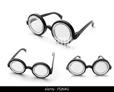Set of nerd glasses isolated on white background Stock Photo