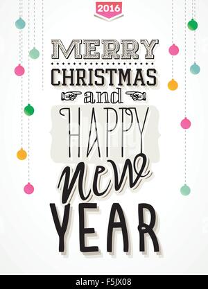Vintage new year vector illustration Stock Vector