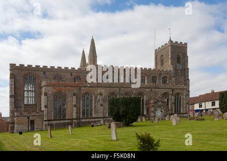 Parish Church of St Peter and St Paul's. Clare, Suffolk Stock Photo