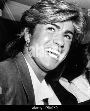 GEORGE MICHAEL UK pop musician about 1985 Stock Photo