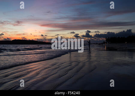 Sunset over the beach on Langkawi, Malaysia Stock Photo