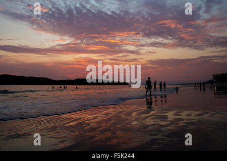 Sunset over the beach on Langkawi, Malaysia Stock Photo