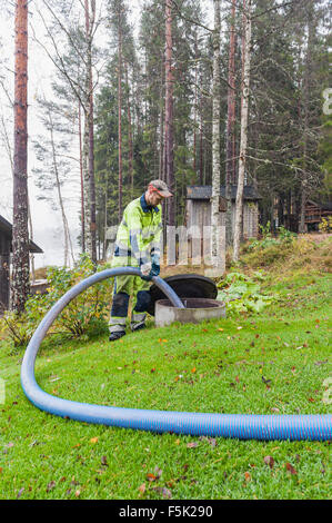 Waste water handling Stock Photo