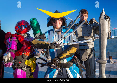 Detroit, Michigan - Cosplay at the Youmacon convention. Participants wear costumes to portray specific fictional characters. Stock Photo