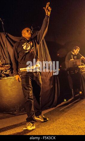 Detroit, MI, USA. 31st Oct, 2015. Members of the group ONYX celebrate Hallowicked at the Detroit Fillmore in Michigan. © Alexis Simpson/ZUMA Wire/Alamy Live News Stock Photo