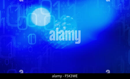 Blue technology modern background Stock Photo