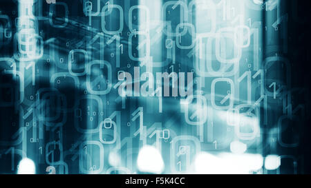Abstract background binary code Stock Photo
