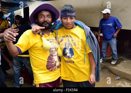 Pilgrims -Señor Cautivo de Ayabaca peregrination in AYABACA . Department of Piura .PERU Stock Photo