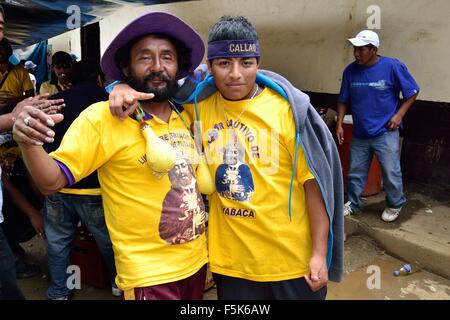 Pilgrims -Señor Cautivo de Ayabaca peregrination in AYABACA . Department of Piura .PERU Stock Photo