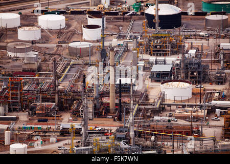 View of Salt Lake city oil refineries during day Stock Photo