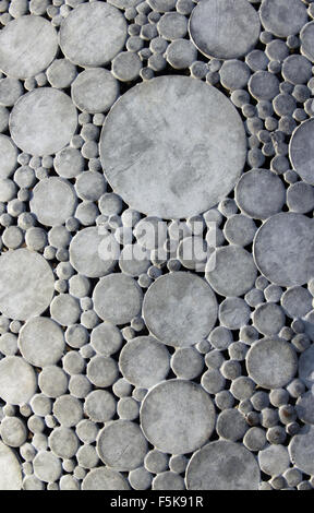 sculpture made from steel circles Stock Photo