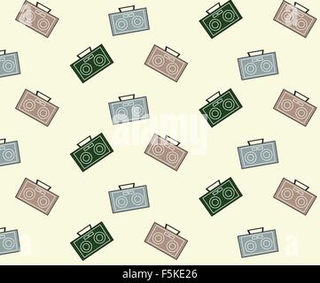 Vector Radio Pattern Background Stock Vector