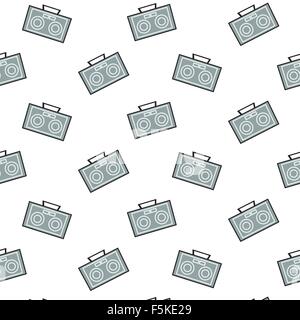 Vector Radio Pattern Background Stock Vector