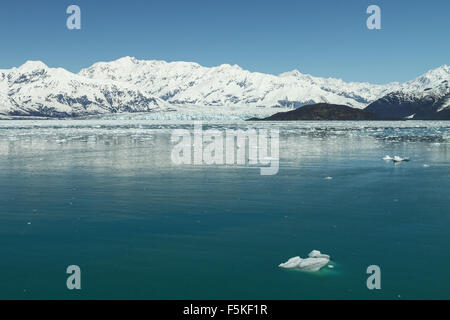 Hubbard Glacier in Yakutat Bay, Alaska. Stock Photo