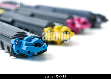 cartridges of color laser printer Stock Photo