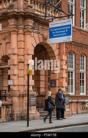 Hospital for Neurology & Neurosurgery entrance Stock Photo