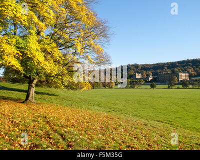 Autumn at Chatsworth, Bakewell Peak District Derbyshire England UK Stock Photo