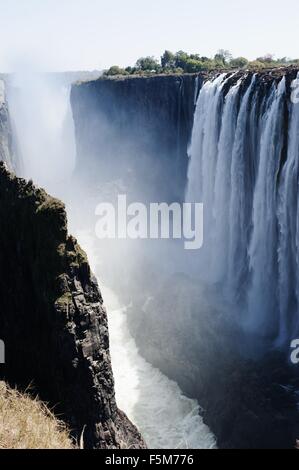 View of Victoria Falls, Zambia Stock Photo