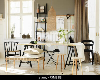 Sweden, Vastergotland, View of home interior