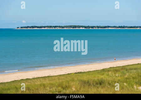 Noirmoutier Island (off the Atlantic coast of France): beach 'plage de Barbâtre' Stock Photo