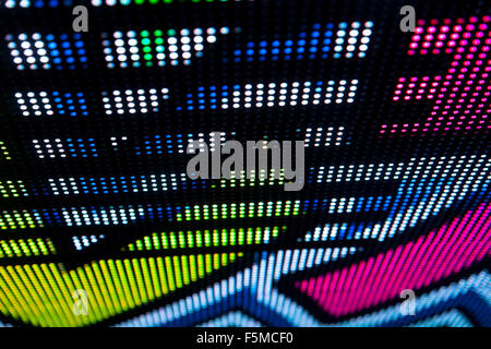 Abstract colourful LED lights background Stock Photo