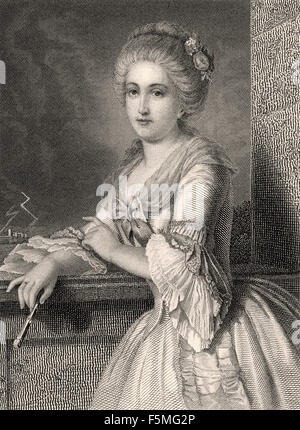 Charlotte Kestner, nee Buff, 1753-1828, 'Werther's Lotte', in Johann Wolfgang von Goethe's play 'The Sorrows of Young Werther', Stock Photo